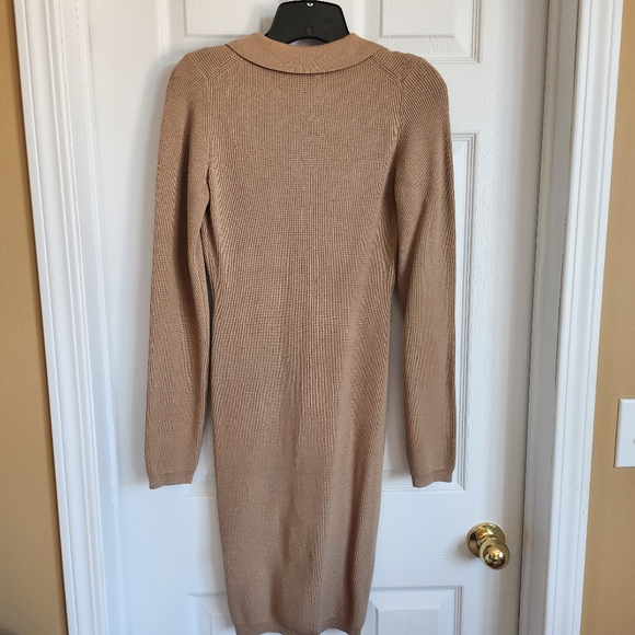 Aritzia Wilfred Gold Camel Cove Dress in size Medium - Picture 3 of 4